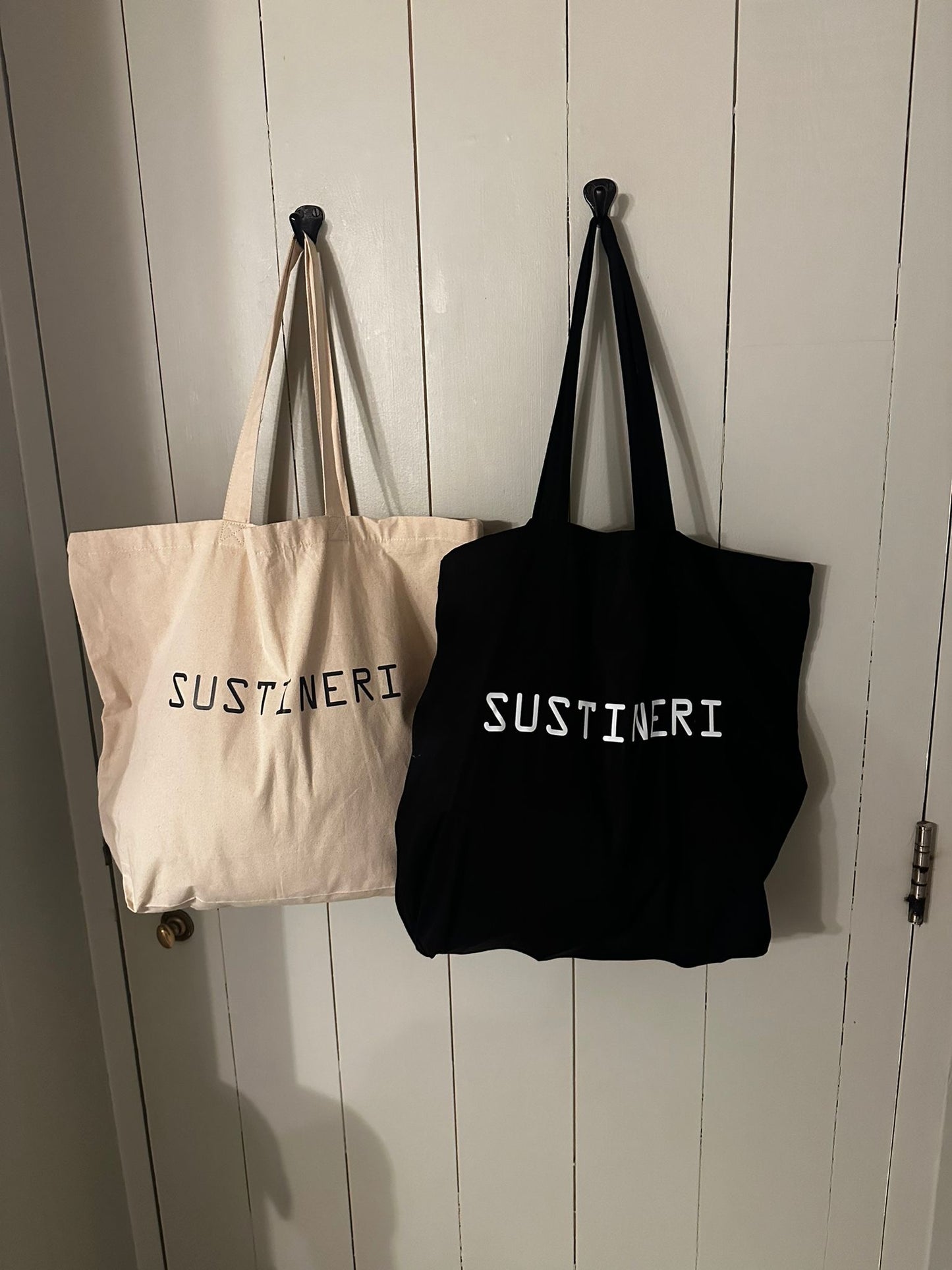 Black Canvas Tote