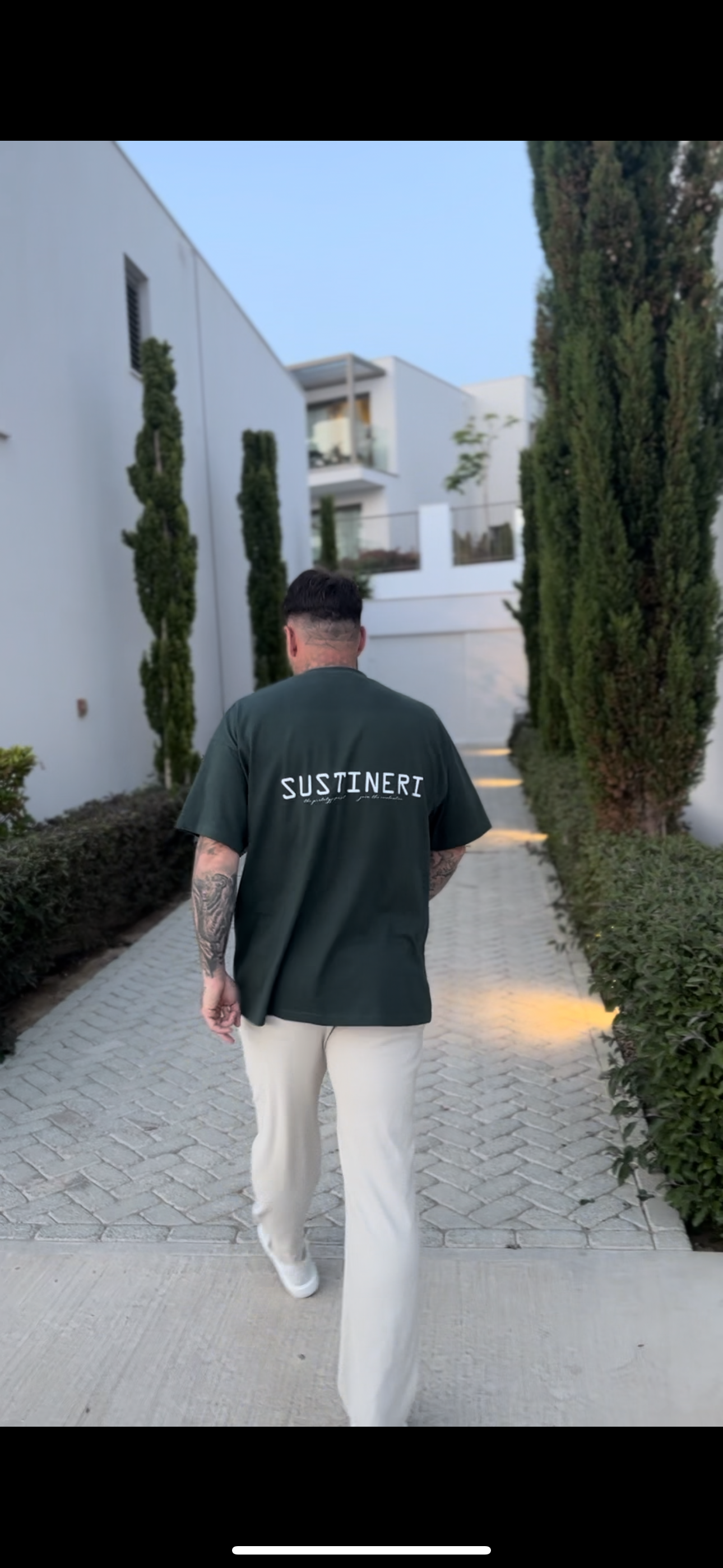 Oversized T-shirt Augusta Green