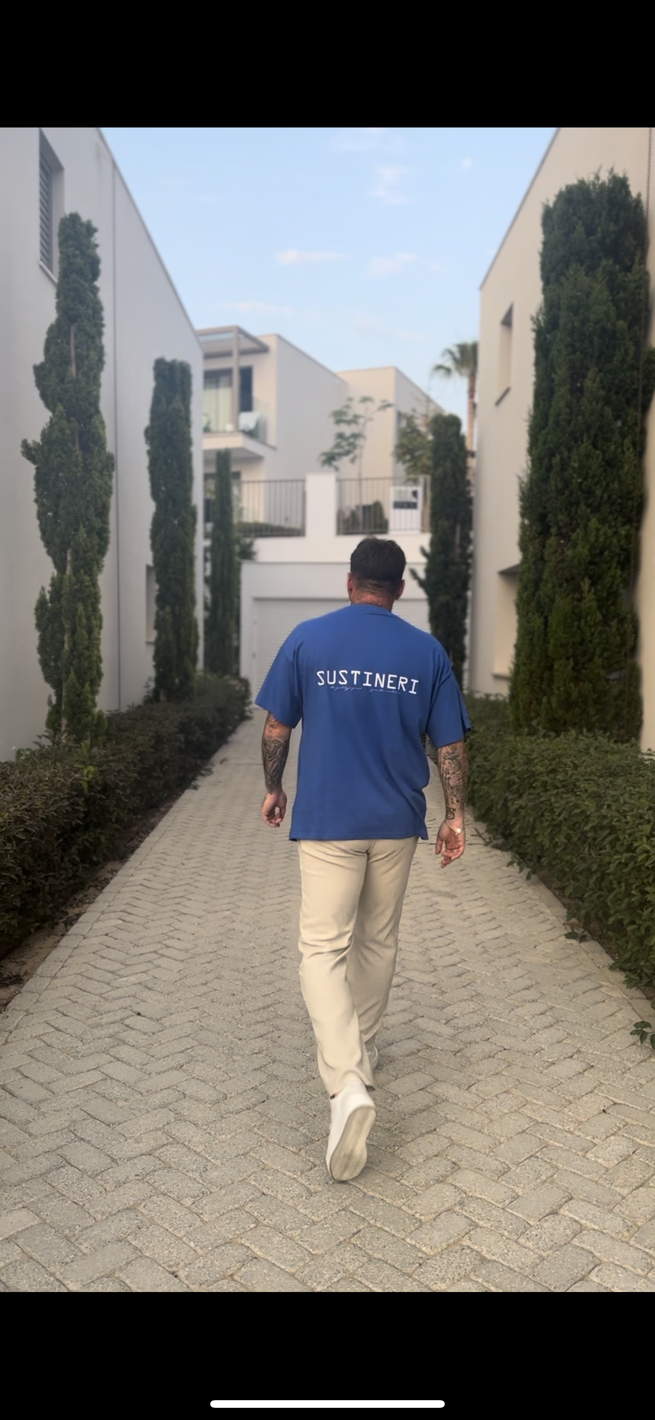 Oversized T-shirt Albion Blue